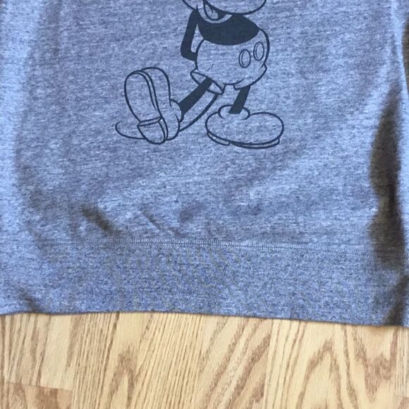 Gray DISNEY sweatshirt in size small with MICKEY on front unisex style - Picture 5 of 12